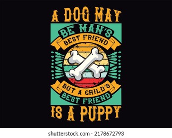 Dog t-shirt design vector file