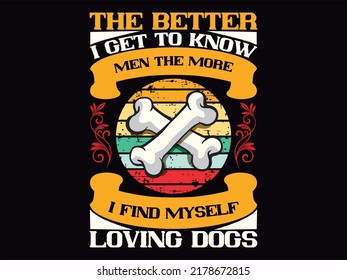 Dog t-shirt design vector file