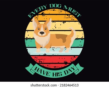 Dog t-shirt design vector file