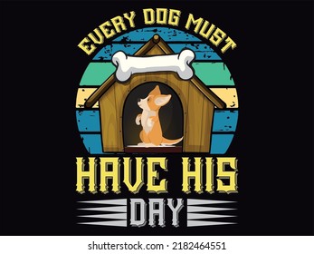 Dog t-shirt design vector file