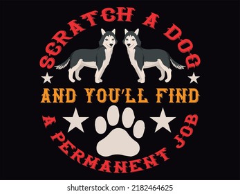 Dog t-shirt design vector file
