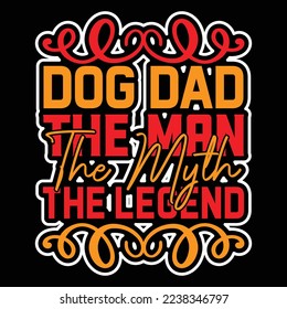 Diseño de camisetas de perro, archivo vector.