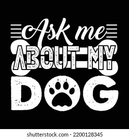 Dog t-shirt design vector template