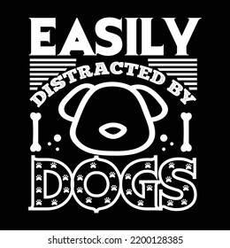 Dog t-shirt design vector template