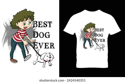 Dog t-shirt design.Colorful and fashionable t-shirt design for men and women.