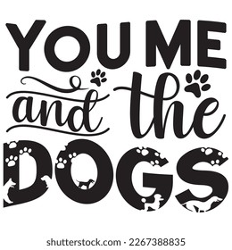 Dog T-Shirt Designs Vectors File.