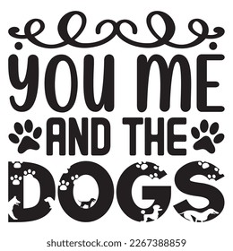 Dog T-Shirt Designs Vectors File.