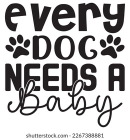 Dog T-Shirt Designs Vectors File.