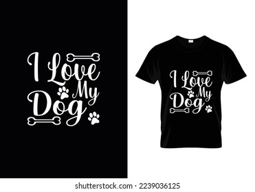 Dog T-shirt And SVG Design.