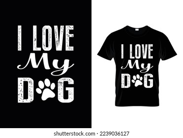 Dog T-shirt And SVG Design.