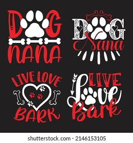 Dog T-shirt  And SVG Design Bundle, Vector file