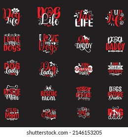 Dog T-shirt  And SVG Design Bundle, Vector file
