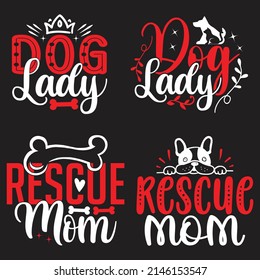 Camiseta de perro y paquete de diseño SVG, archivo vector