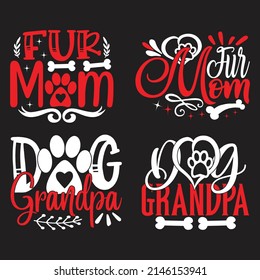 Dog T-shirt  And SVG Design Bundle, Vector file