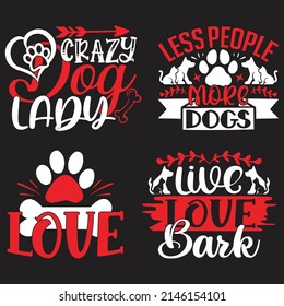 Dog T-shirt  And SVG Design Bundle, Vector file