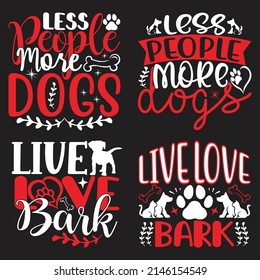 Dog T-shirt  And SVG Design Bundle, Vector file