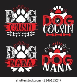 Dog T-shirt  And SVG Design Bundle, Vector file