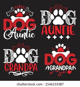Camiseta de perro y paquete de diseño SVG, archivo vector