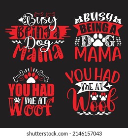 Dog T-shirt  And SVG Design Bundle, Vector file
