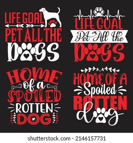 Dog T-shirt  And SVG Design Bundle, Vector file