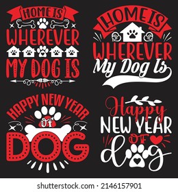 Dog T-shirt  And SVG Design Bundle, Vector file