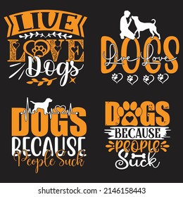 Dog T-shirt  And SVG Design Bundle, Vector file