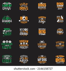 Dog T-shirt  And SVG Design Bundle, Vector file