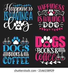 Dog T-shirt  And SVG Design Bundle, Vector file
