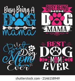 Dog T-shirt  And SVG Design Bundle, Vector file
