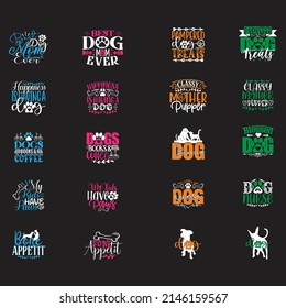 Dog T-shirt  And SVG Design Bundle, Vector file
