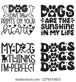 Camiseta De Perro Y Paquete De Diseño SVG. Paquete de archivo editable EPS de vectores de perro, puede descargar este paquete.