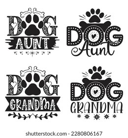 Dog T-shirt And SVG Design Bundle. Dog Vector EPS Editable File Bundle, can you download this bundle.