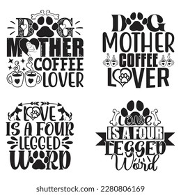Dog T-shirt And SVG Design Bundle. Dog Vector EPS Editable File Bundle, can you download this bundle.
