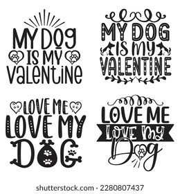 Dog T-shirt And SVG Design Bundle. Dog Motivational Inspirational SVG Quotes T shirt Design Bundle, Vector EPS Editable Files.