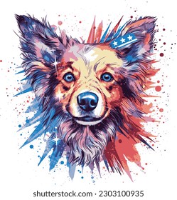 Camiseta de perro , ilustración vectorial, animales
