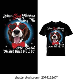 Dog T-shirt. Dog Vector illustration.T-shirt graphics Can be used for print, children wear, Baby shower celebration.