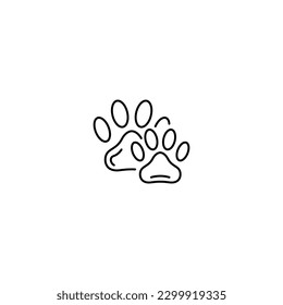 dog two paws icon black color