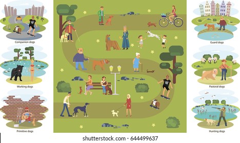 708 Cartoon Dog Walker Girl Images, Stock Photos & Vectors | Shutterstock