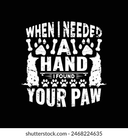Dog typographic t shirt design vector
