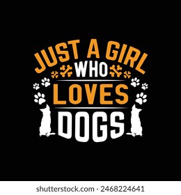 Dog typographic t shirt design vector