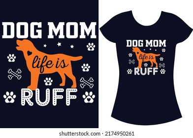 Dog typography svg t shirt design vector.
Dog funny t shirt design for the gift. Dog lover t shirt design. 