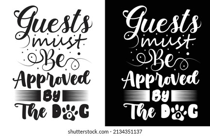 Dog typography t shirt design