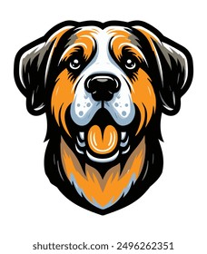 Dog typography and vactor t-shirt design