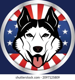 k9 vector del logotipo de mascota de pastor alemán.