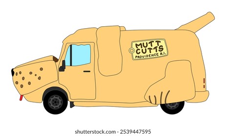 Dog van vector movie trim and cut star vehicle funny 