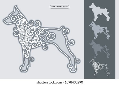 Dog Vector 3D Layered Eps 10