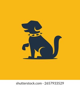 Logotipo moderno abstracto del Vector del perro