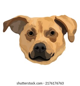 Dog Vector Art With White color Background