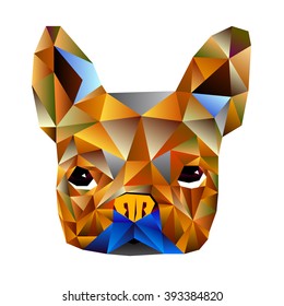 dog vector breed cute pet animal bulldog french