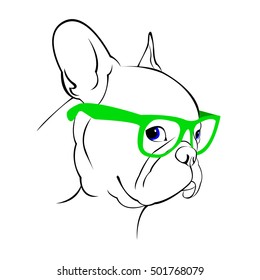 dog vector breed cute pet animal bulldog